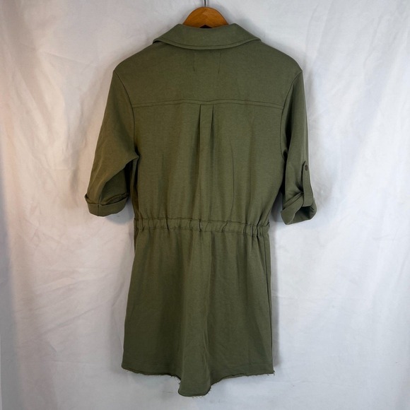 Grey State Drawstring Waist Boho Casual Cool Soft Fleece Active Dress Size XS - Picture 2 of 10